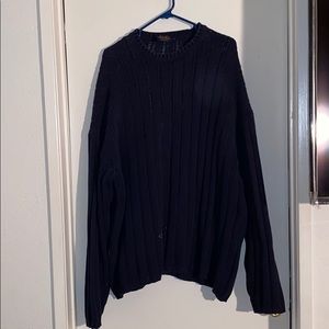 Navy Blue Knitted Sweater